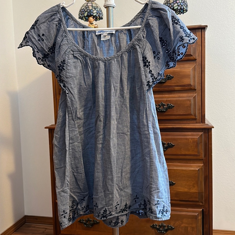 WOMANS BLUECRUSH PHEASANT TOP SIZE XL